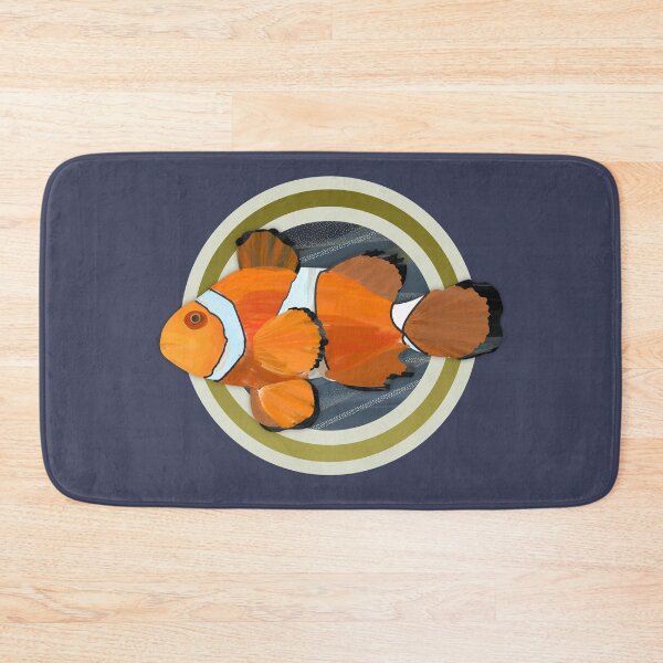 Item preview,  Realistic Clownfish / clown fish seascape watercolor illustration. Caroline Laursen Original designed and sold by Caroline Laursen.