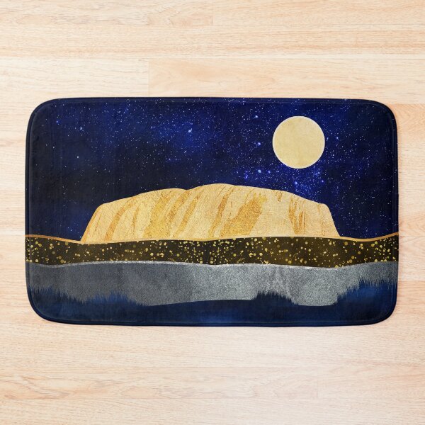 Item preview, Uluru - Ayers Rock - Abstract Desert Landscape at Night designed and sold by JackMoreh.