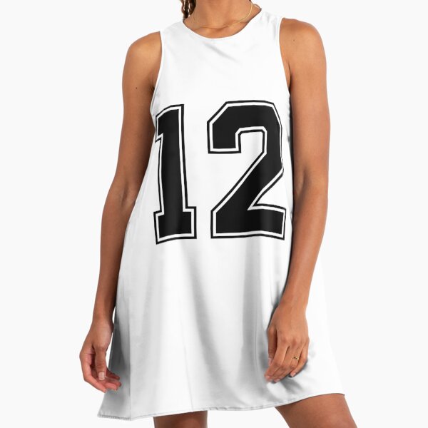 19 American Football Classic Vintage Sport Jersey Number in black number on  white background for american football, baseball or basketball" A-Line Dress  for Sale by MarcinAdrian | Redbubble