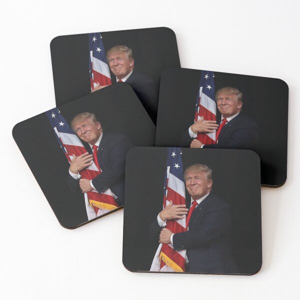 Item preview, Iconic Trump America First With Flag High Quality designed and sold by CRUCIBLE 2020.