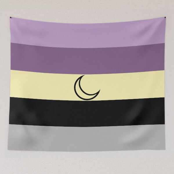 Item preview, Lunarian Non Binary Pride Flag LGBTQ designed and sold by RosiesSticks.