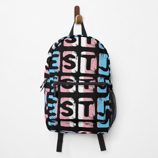 Item preview, ESTJ Personality Type Initials on Trans Pride Background designed and sold by TheMurphyGirl.