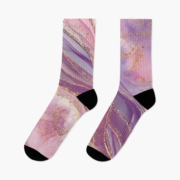 Item preview, Purple Mineral Ribbons Alcohol Ink Geology designed and sold by SparrowsEndArt.