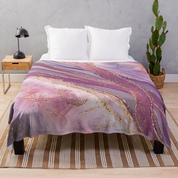 Item preview, Purple Mineral Ribbons Alcohol Ink Geology designed and sold by SparrowsEndArt.