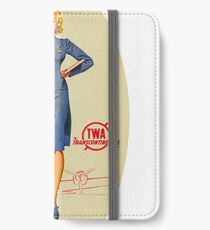 Vintage TWA Luggage Label iPhone Wallet/Case/Skin