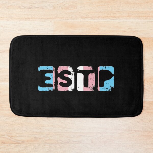 Item preview, ESTP Myers Briggs Type on Trans Pride Color Background designed and sold by TheMurphyGirl.