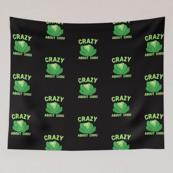 Item preview, Crazy About Chou, Love Cabbage Pun designed and sold by Dan66.