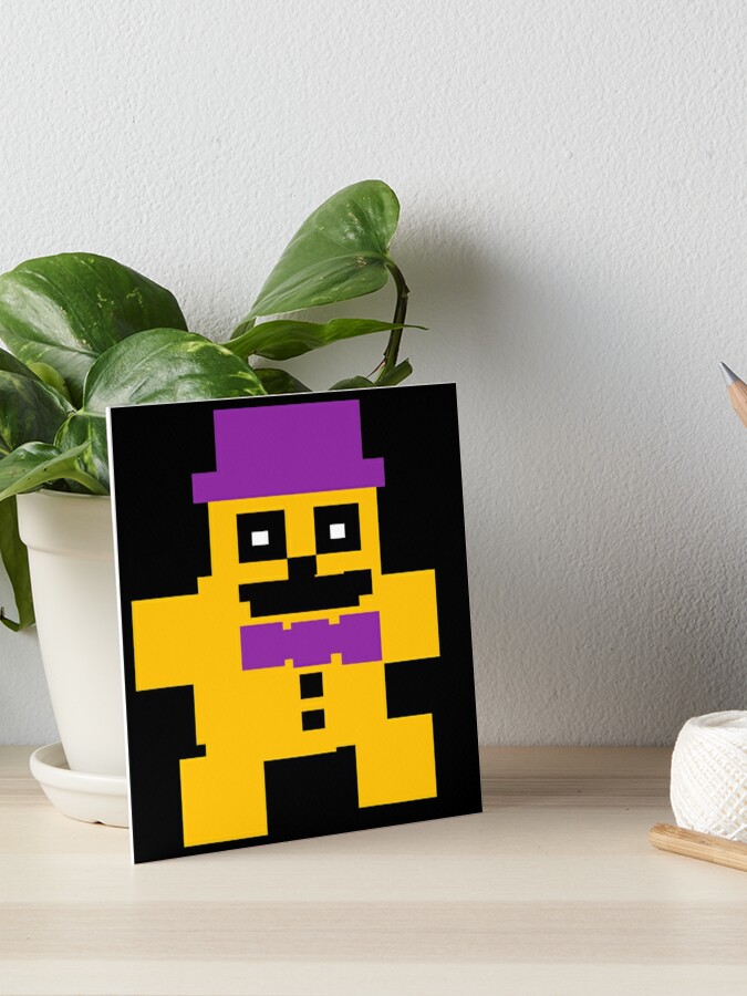 fredbear and springbonnie Art Board Print for Sale by crocoshop