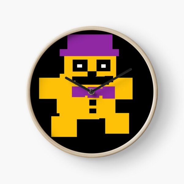 8 Bit Five Nights Sprites: Purple Guy and Golden Fredbear 