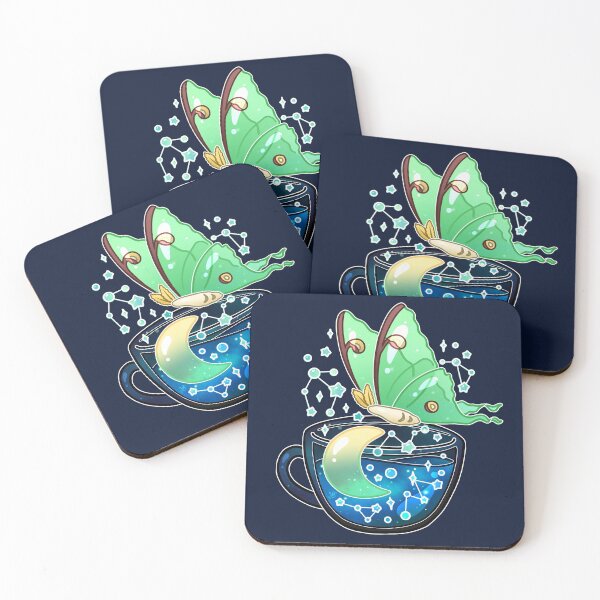 Item preview, Celestial Luna Moth Teacup designed and sold by heysoleilart.