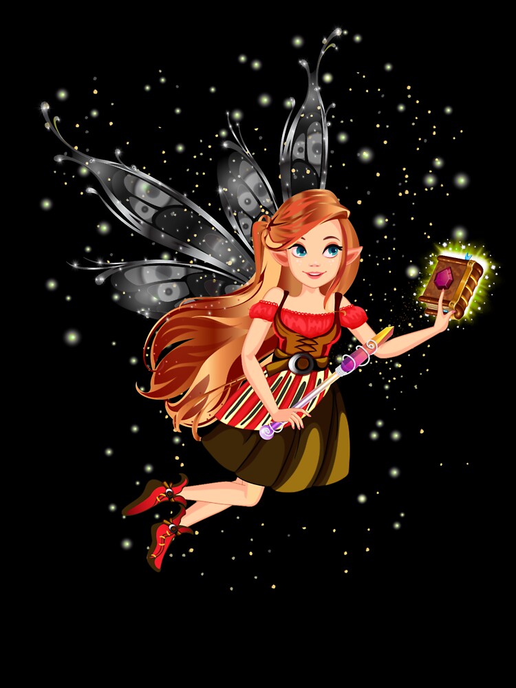 Thumbnail 2 of 2, Baby One-Piece, Felicia The Magical Fairy Book Club Fairy Creating A New Book™ designed and sold by TeelieTurner.