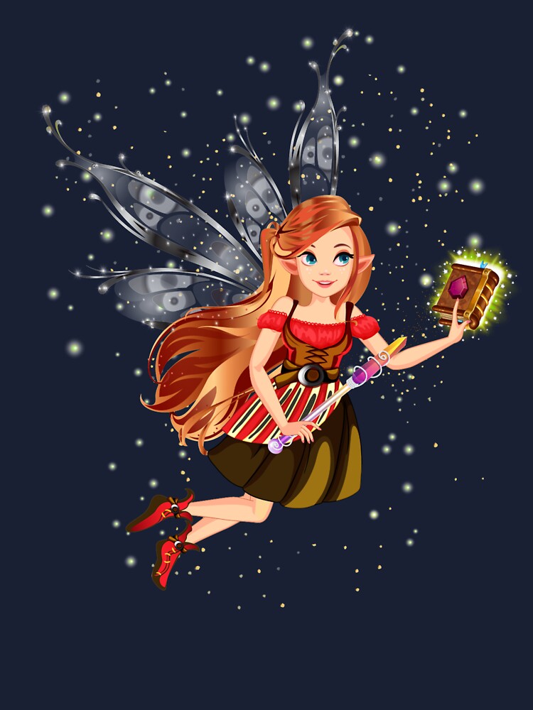 Thumbnail 2 of 2, Baby T-Shirt, Felicia The Magical Fairy Book Club Fairy Creating A New Book™ designed and sold by TeelieTurner.