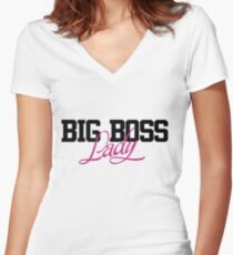 Big boss Lady Shirt mit V-Ausschnitt