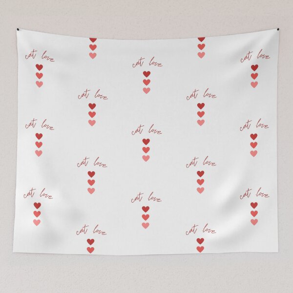 Item preview, I Heart Pussycats - Triple the Love designed and sold by Purrfecta.