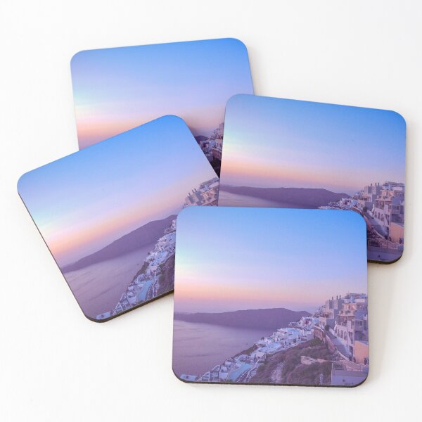 Item preview, Santorini, Greece, Purple Ocean Sunset  designed and sold by newburyboutique.
