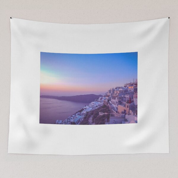 Item preview, Santorini, Greece, Purple Ocean Sunset  designed and sold by newburyboutique.
