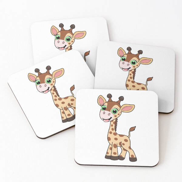 Item preview, Funny Cute Giraffe Cartoon designed and sold by AnimalsCartoon.