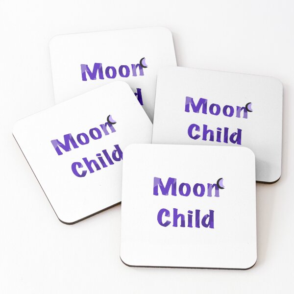 Item preview, Moon Child in Purple Text - Two Crescent Moons designed and sold by SMillustrations.