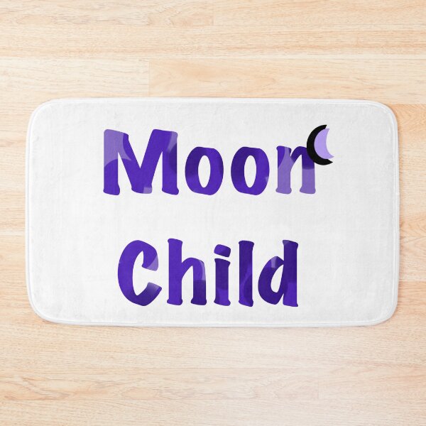 Item preview, Moon Child in Purple Text - Two Crescent Moons designed and sold by SMillustrations.