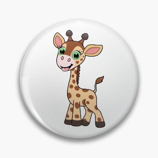Item preview, Funny Cute Giraffe Cartoon designed and sold by AnimalsCartoon.