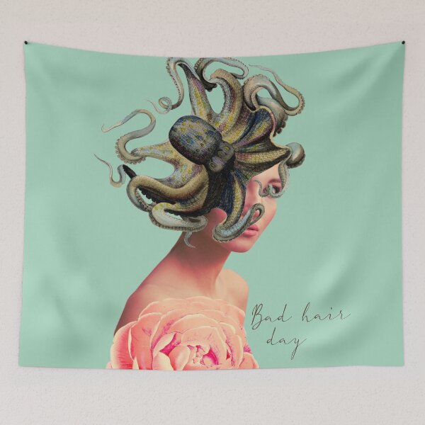 Item preview, Bad Hair Day mama art designed and sold by MariaMataArt.