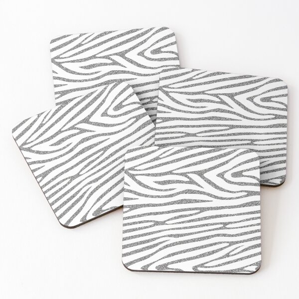 Item preview, Silver Glitter Zebra Print designed and sold by Sonja818.