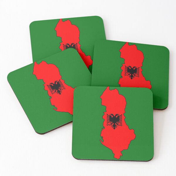 Item preview, Albania Map and Flag designed and sold by Laffinch.