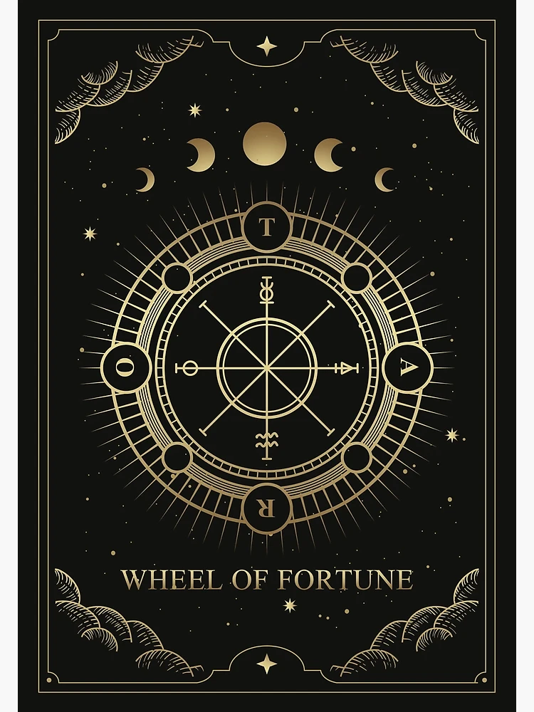 Wheel of Fortune Tarot Card Poster by VerboShop