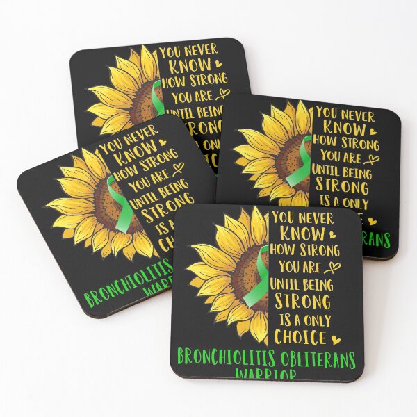 Item preview, Sunflower You Never Know How Strong You Are Bronchiolitis Obliterans Warrior designed and sold by rechardtee.