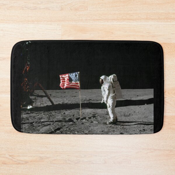 Item preview, Buzz Aldrin On The Moon Beside The United States Flag  designed and sold by VintageMode.