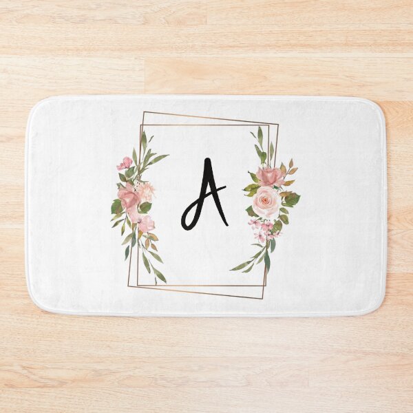 Item preview, Floral monogram letter A designed and sold by JustSeasons.