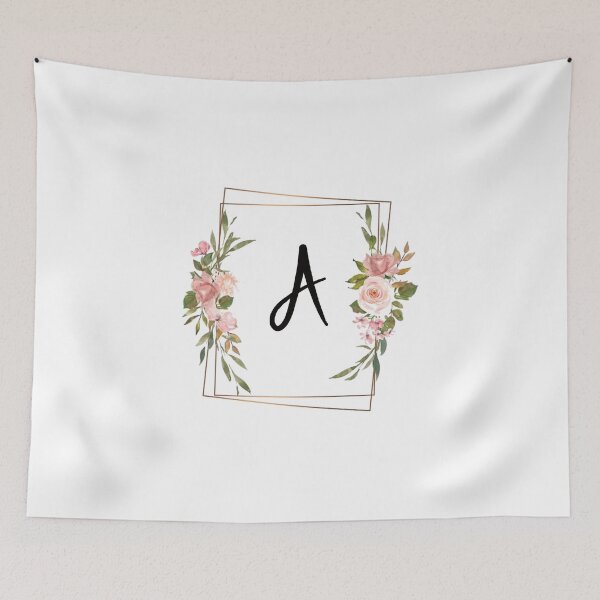 Item preview, Floral monogram letter A designed and sold by JustSeasons.