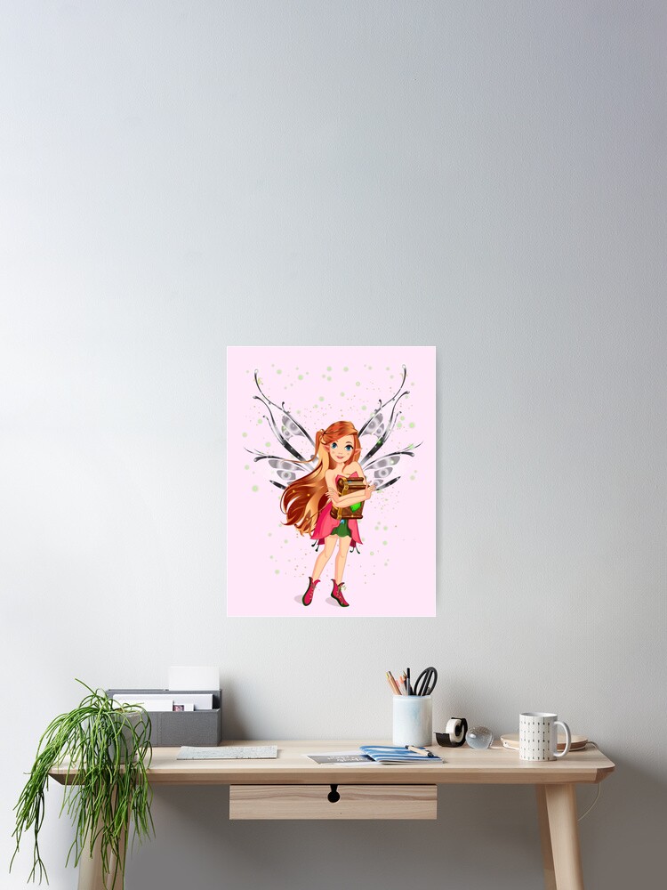 Thumbnail 2 of 3, Poster, Felicia The Magical Fairy Book Club Fairy-Loving Her Books™ designed and sold by TeelieTurner.