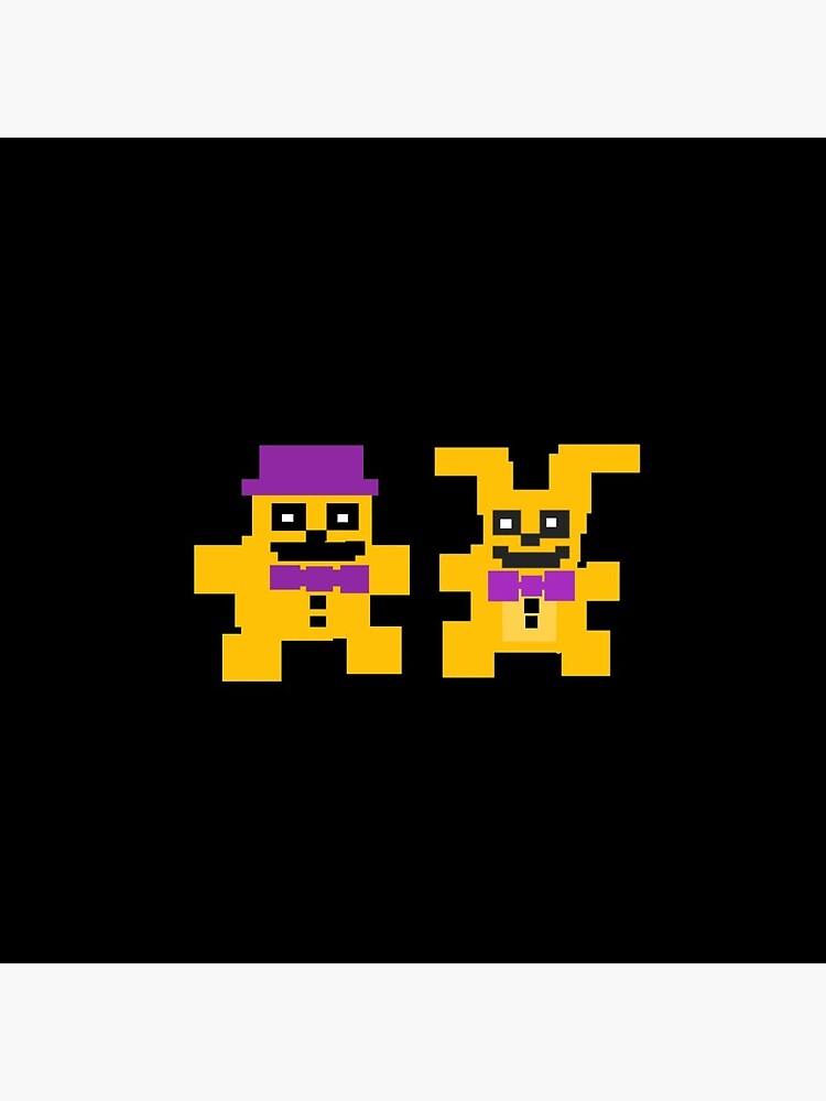 fredbear and springbonnie Art Board Print for Sale by crocoshop