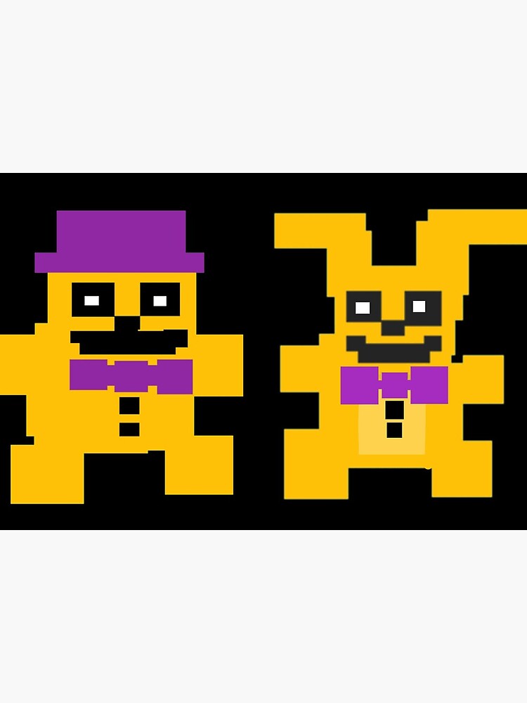 fredbear and springbonnie Art Board Print for Sale by crocoshop