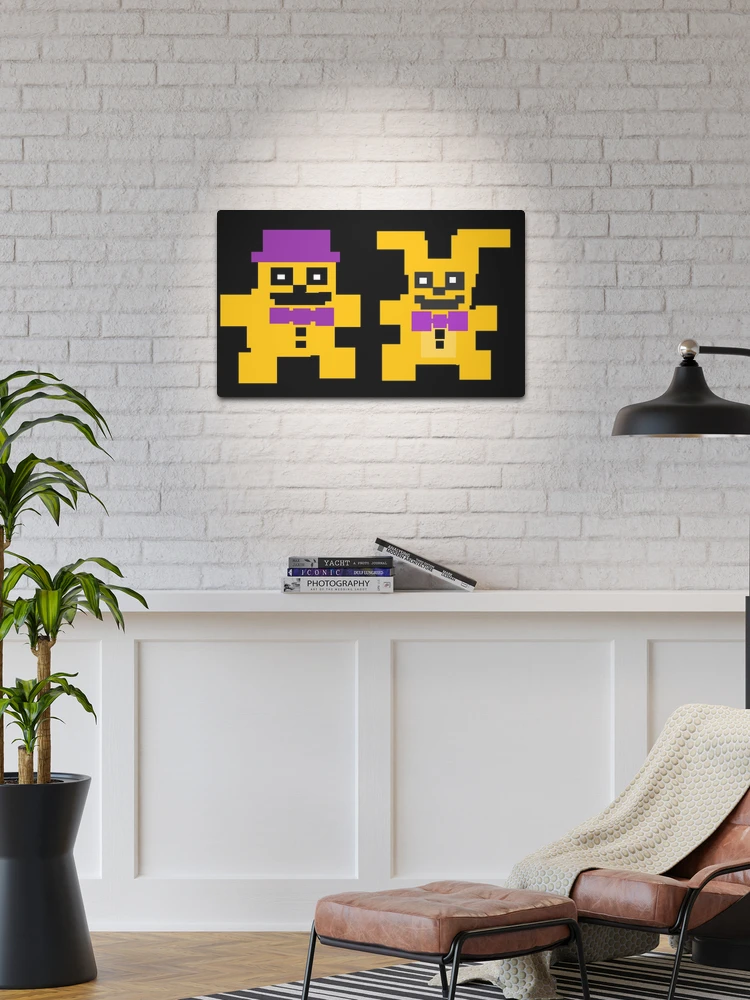 fredbear and springbonnie Art Board Print for Sale by crocoshop