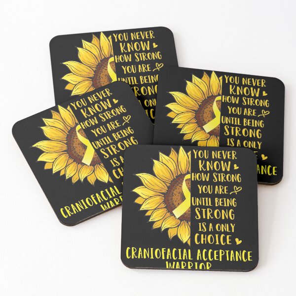 Item preview, Sunflower You Never Know How Strong You Are Craniofacial Acceptance Warrior designed and sold by rechardtee.