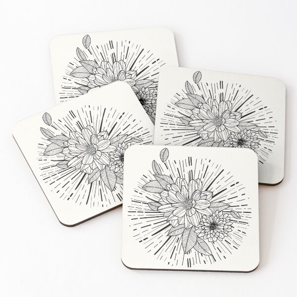 Item preview, Tattoo Art Flower Sketch designed and sold by VerboShop.