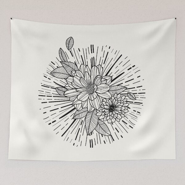 Item preview, Tattoo Art Flower Sketch designed and sold by VerboShop.