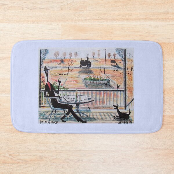 Item preview, Australian outback painting showing man relaxing on verandah designed and sold by Al Benge.