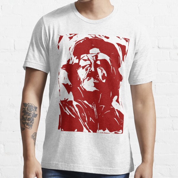 Abstract Che Guevara Black and Red High Contrast Pop Art Essential T-Shirt  for Sale by Dator