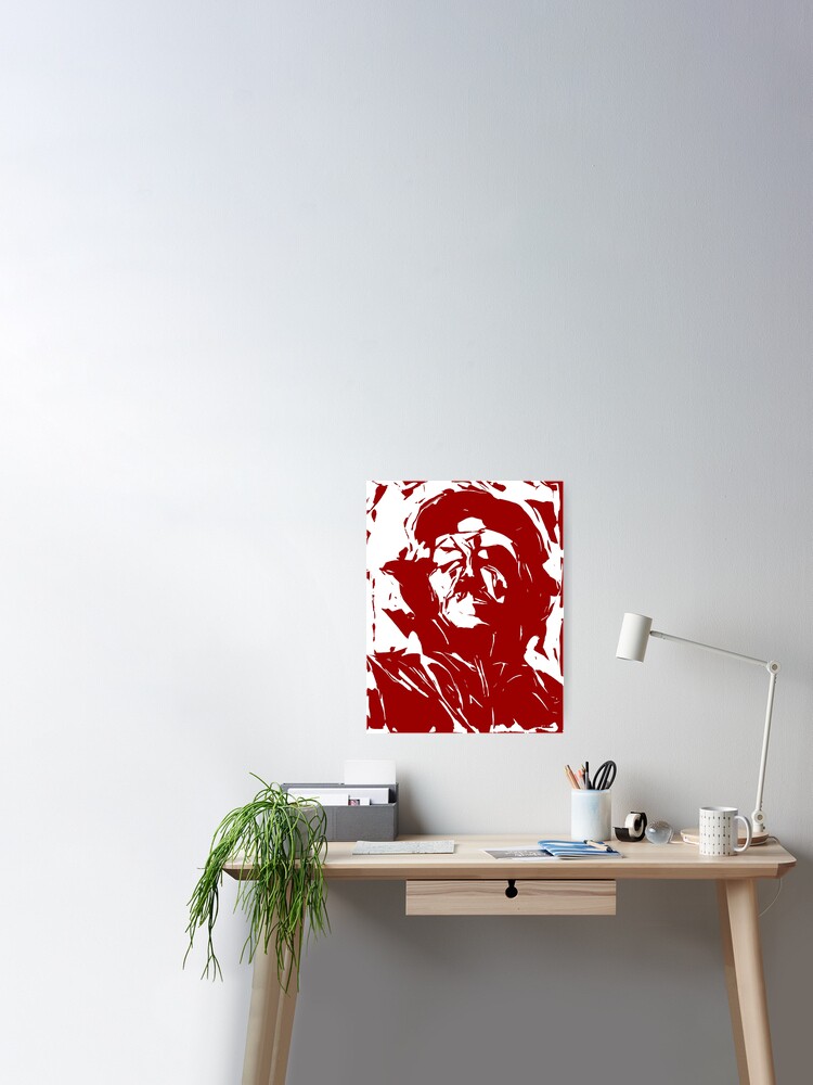 Abstract Che Guevara Black and Red High Contrast Pop Art Essential T-Shirt  for Sale by Dator