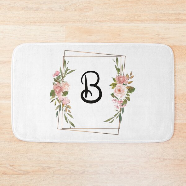 Item preview, Floral letter B monogram designed and sold by JustSeasons.