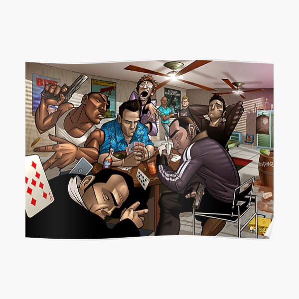 Grand Theft Auto Anniversaire Poster