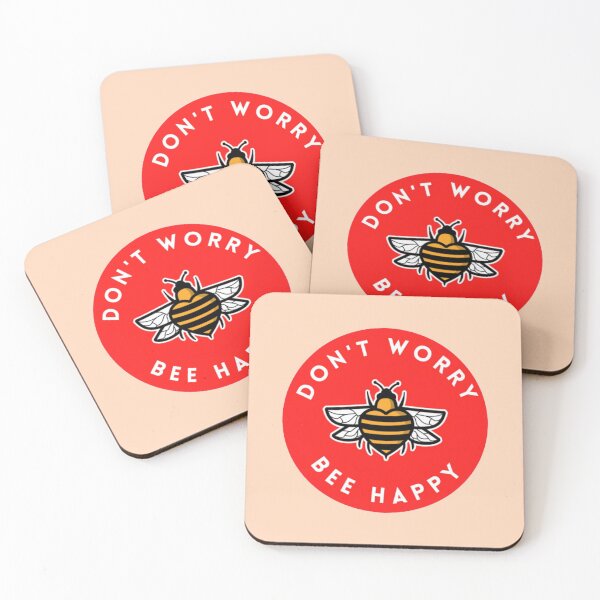 Item preview, Don't Worry Bee Happy (Cute Wholesome Bee) designed and sold by The Funscape Store.