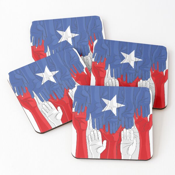 Item preview, Puerto Rico Flag Boriqua Pride Rican Hands Raised designed and sold by Nosek1ng.