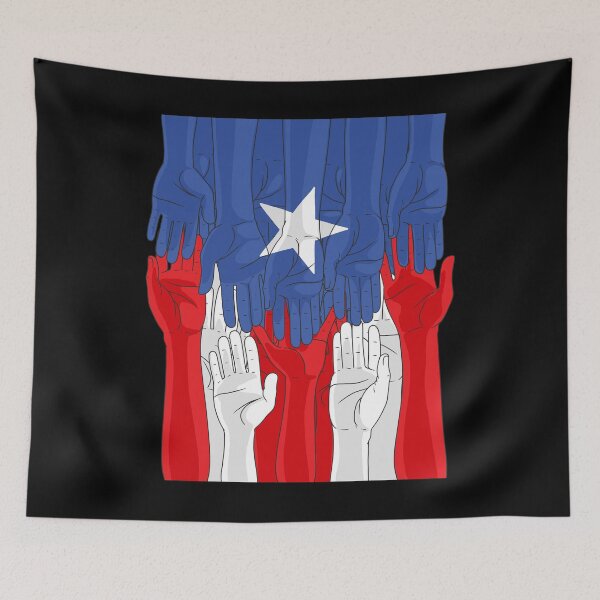Item preview, Puerto Rico Flag Boriqua Pride Rican Hands Raised designed and sold by Nosek1ng.