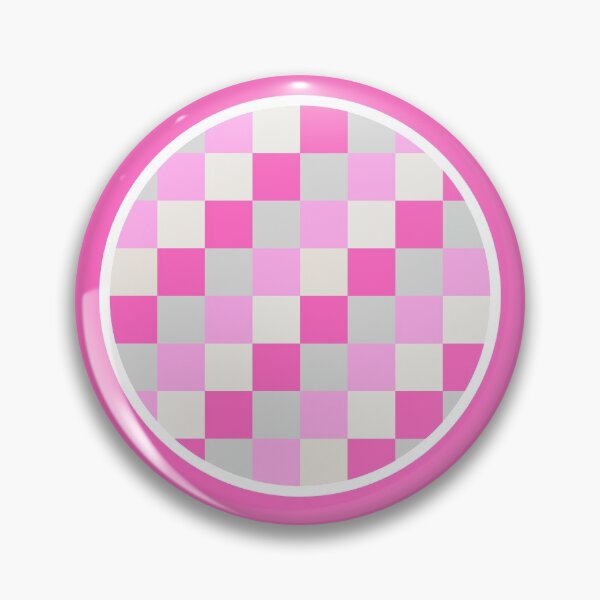 Item preview, Bright Candy Pink, Grey and White Checkered Pattern designed and sold by NavyOx.