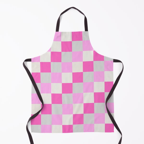 Item preview, Bright Candy Pink, Grey and White Checkered Pattern designed and sold by NavyOx.