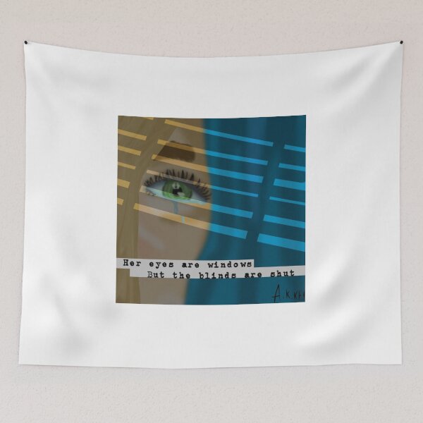 Item preview, Kelley Jakle 'Her eyes are windows but the blinds are shut' fan art designed and sold by Ashleynugget.